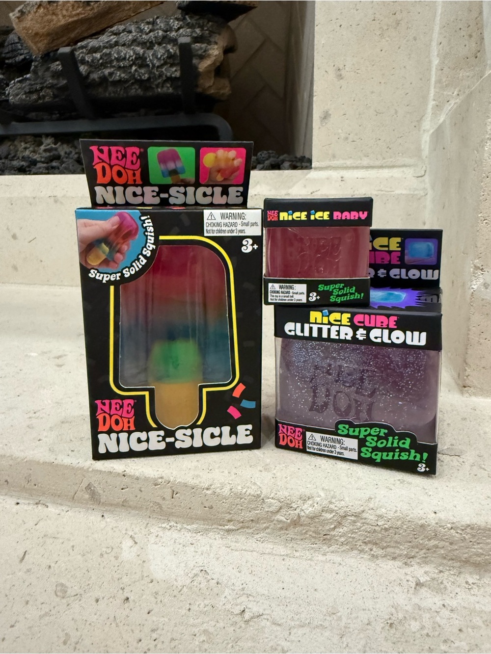 *NEW* NeeDoh Nice-Sicle, Glitter&Glow Cube, Nice Ice Baby